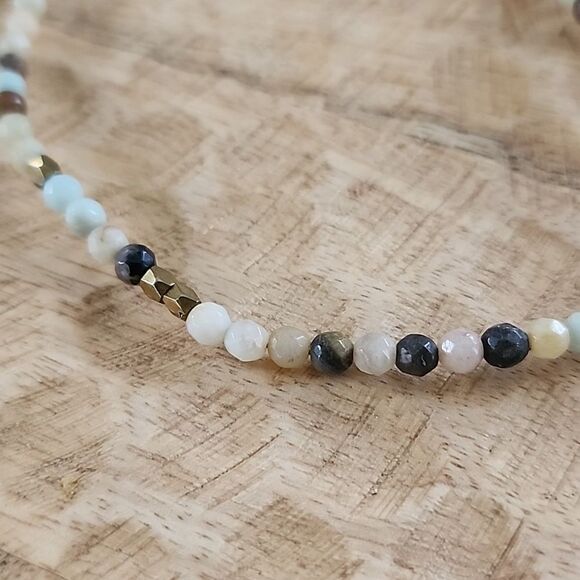 Julio Designs Necklace~Bracelet Wrap with Suede and Stones Euro Summer - Picture 8 of 13